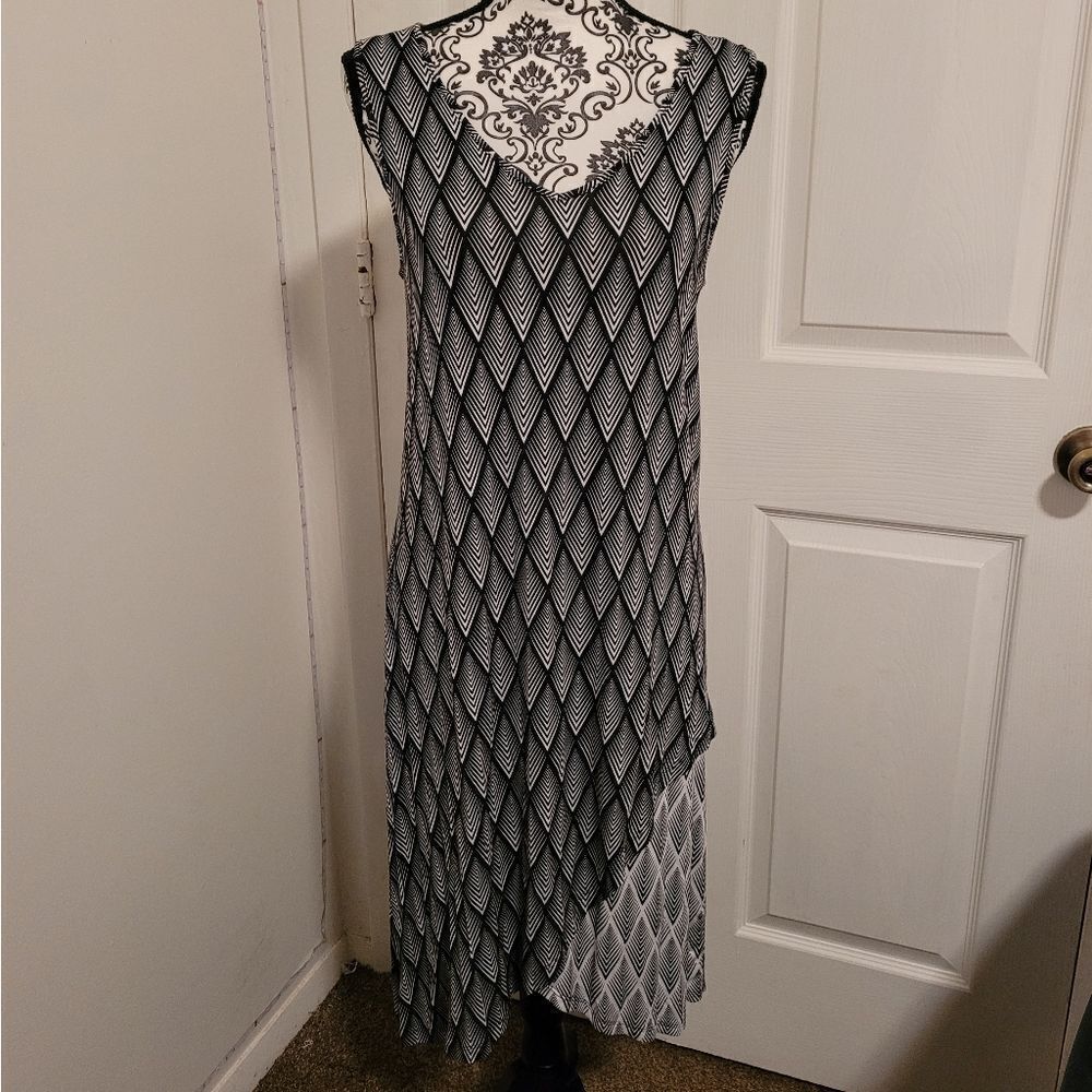 Design History Black Retro Diamond dress
